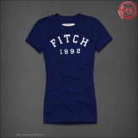 dames abercrombie fitch korte tees 1892 blauw wit Store Almere Stad i98pj649